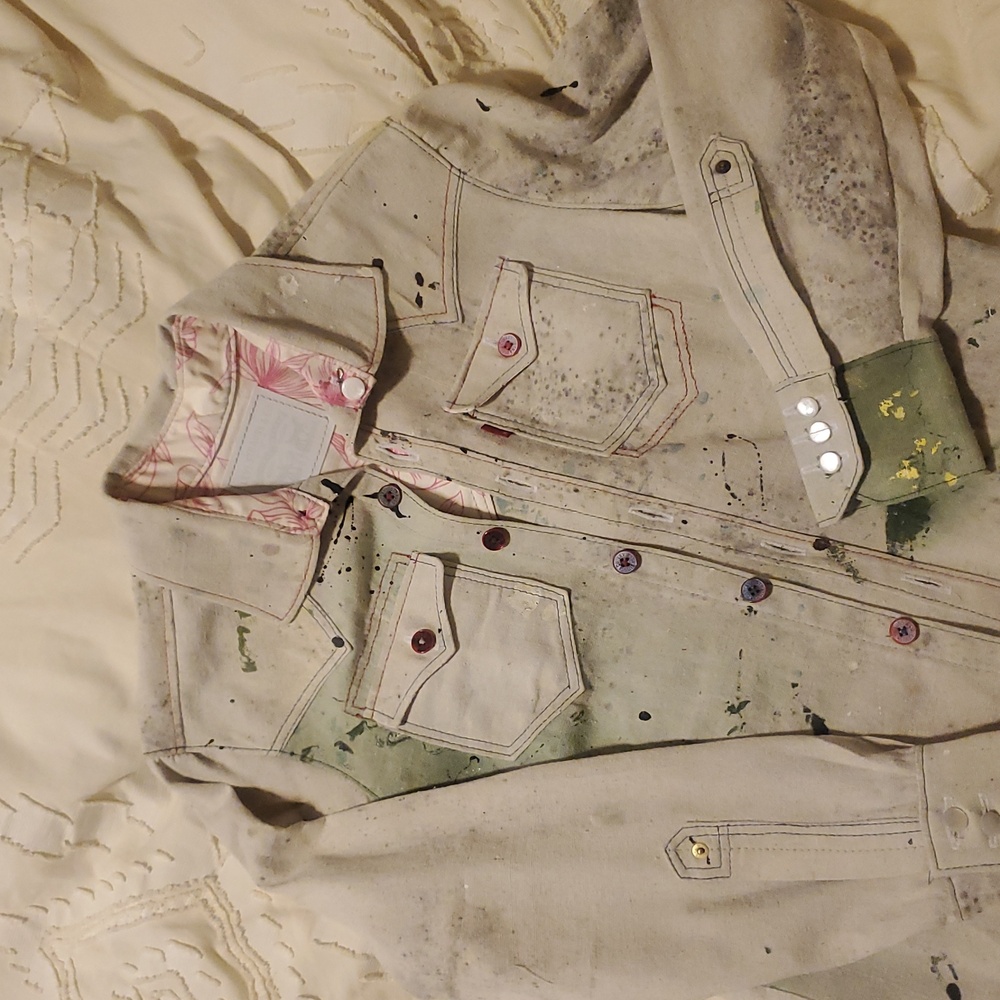 Levi's Canvas Tarp Western Pearl Shirt Custom Tailor Shop - Picture 7 of 16